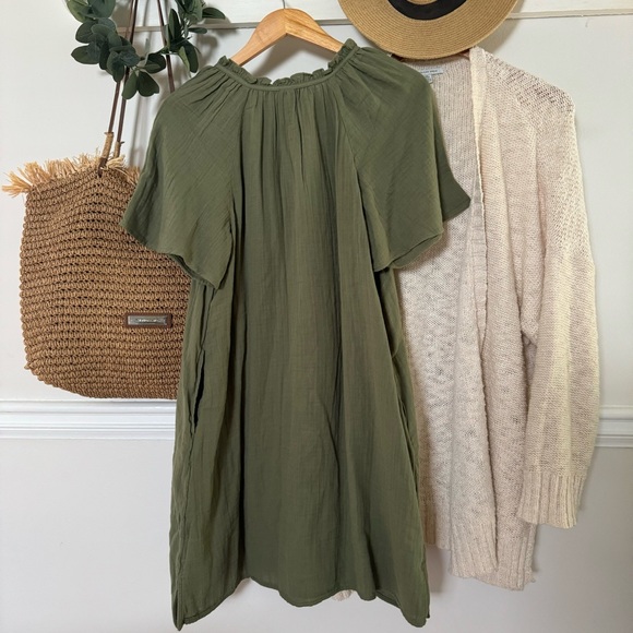 NWT Cotton Crinkle Dress - Picture 7 of 8